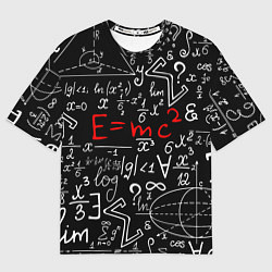 Футболка оверсайз мужская Формулы физики, цвет: 3D-принт