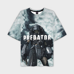 Футболка оверсайз мужская Winter Predator, цвет: 3D-принт