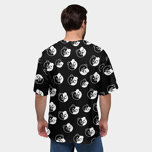 Мужская футболка оверсайз MONOKUMA / 3D-принт – фото 4