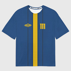 Футболка оверсайз мужская Fallout: Vault 111, цвет: 3D-принт