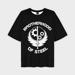 Футболка оверсайз мужская Brothood of Steel, цвет: 3D-принт