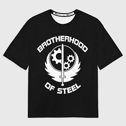 Футболка оверсайз мужская Brothood of Steel, цвет: 3D-принт