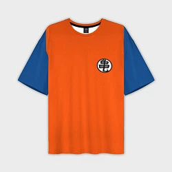 Футболка оверсайз мужская DBZ: Kame Senin Kanji Emblem, цвет: 3D-принт