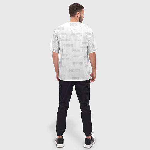 Мужская футболка оверсайз Fortnite Street Art / 3D-принт – фото 4