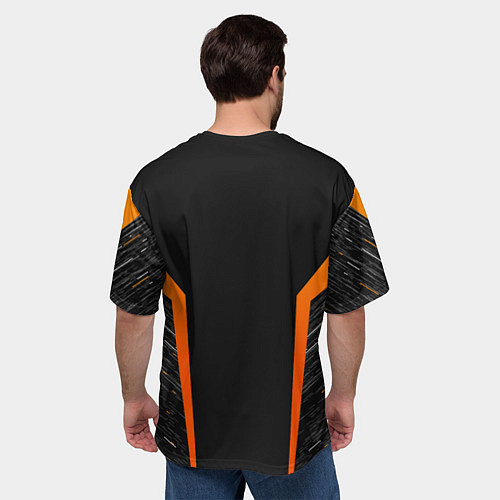 Мужская футболка оверсайз Cyberpunk 2077: Samurai Style / 3D-принт – фото 4