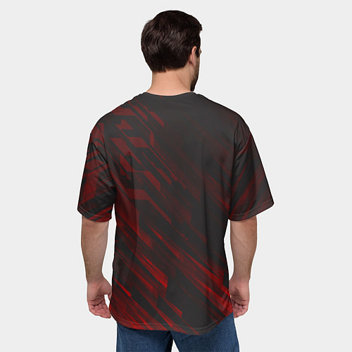 Мужская футболка оверсайз Cyberpunk 2077: Red Breaks / 3D-принт – фото 4