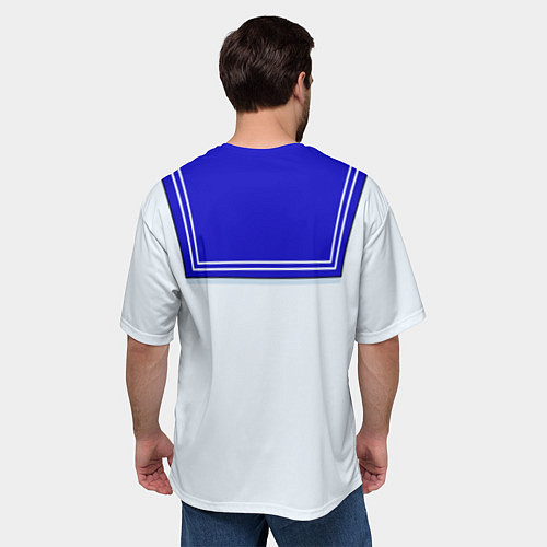 Мужская футболка оверсайз Девочка-матроска / 3D-принт – фото 4