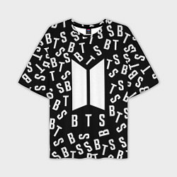 Футболка оверсайз мужская BTS: Black Style, цвет: 3D-принт