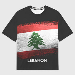 Футболка оверсайз мужская Lebanon Style, цвет: 3D-принт