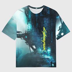 Футболка оверсайз мужская Cyberpunk 2077: Techno, цвет: 3D-принт