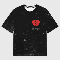 Мужская футболка оверсайз Lil Peep: Broken Heart