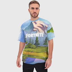 Футболка оверсайз мужская Fortnite: Forest View, цвет: 3D-принт — фото 2