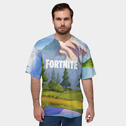 Футболка оверсайз мужская Fortnite: Forest View, цвет: 3D-принт — фото 2