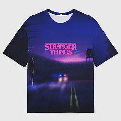 Футболка оверсайз мужская Stranger Things: Neon Road, цвет: 3D-принт