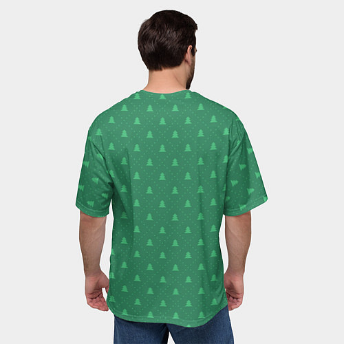 Мужская футболка оверсайз Оливье неси / 3D-принт – фото 4