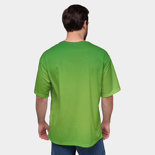 Мужская футболка оверсайз Гринч / 3D-принт – фото 4