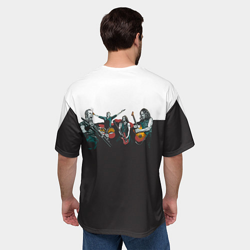 Мужская футболка оверсайз Metallica / 3D-принт – фото 4