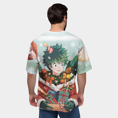 Мужская футболка оверсайз Моя Новогодняя Академия / 3D-принт – фото 4