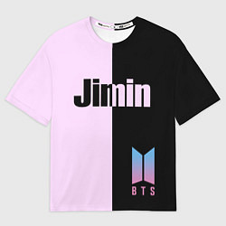 Футболка оверсайз мужская BTS Jimin, цвет: 3D-принт