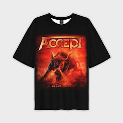 Футболка оверсайз мужская Accept: Hell Bull, цвет: 3D-принт