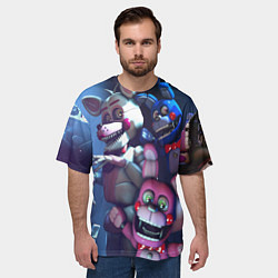 Футболка оверсайз мужская Five Nights at Freddys, цвет: 3D-принт — фото 2