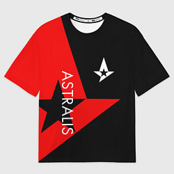 Футболка оверсайз мужская Astralis: Cybergaming, цвет: 3D-принт