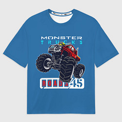 Футболка оверсайз мужская Monster trucks, цвет: 3D-принт