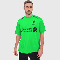 Футболка оверсайз мужская Liverpool: Alisson GK 18-19, цвет: 3D-принт — фото 2