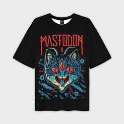Футболка оверсайз мужская Mastodon: Demonic Cat, цвет: 3D-принт