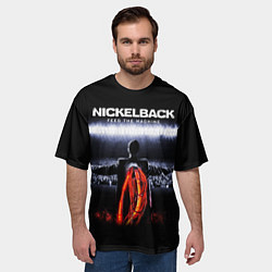 Футболка оверсайз мужская Nickelback: Feed the Machine, цвет: 3D-принт — фото 2