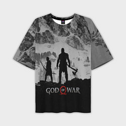 Футболка оверсайз мужская God of War: Grey Day, цвет: 3D-принт