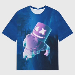 Футболка оверсайз мужская Marshmello Effect, цвет: 3D-принт