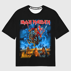 Футболка оверсайз мужская Iron Maiden: Great Britain Warriors, цвет: 3D-принт