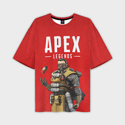 Футболка оверсайз мужская Apex Legends: Red Caustic, цвет: 3D-принт