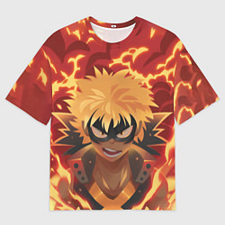 Футболка оверсайз мужская Boku no Hero Academia, цвет: 3D-принт