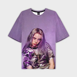 Мужская футболка оверсайз Billie Eilish: Violet Fashion