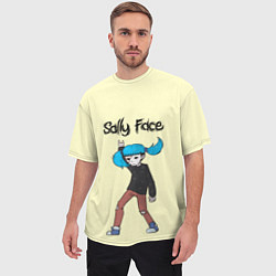 Футболка оверсайз мужская Sally Face: Rock You, цвет: 3D-принт — фото 2