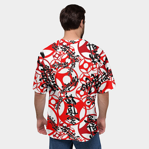 Мужская футболка оверсайз Каратэ киокушинкай - эмблемы / 3D-принт – фото 4