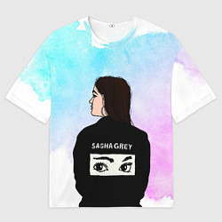 Мужская футболка оверсайз Саша Грей Sasha Grey