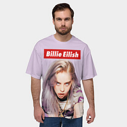 Футболка оверсайз мужская Billie Eilish: Bored, цвет: 3D-принт — фото 2