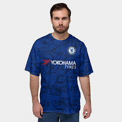 Футболка оверсайз мужская Chelsea home 19-20, цвет: 3D-принт — фото 2