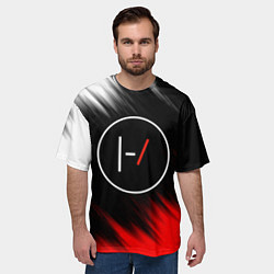 Футболка оверсайз мужская TWENTY ONE PILOTS, цвет: 3D-принт — фото 2
