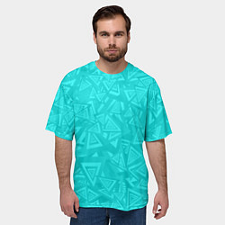 Футболка оверсайз мужская Абстракция и смволы, цвет: 3D-принт — фото 2