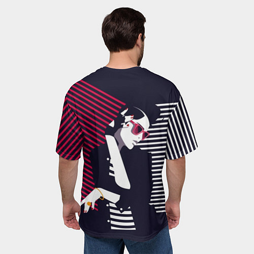 Мужская футболка оверсайз Стильная женщина - поп арт / 3D-принт – фото 4