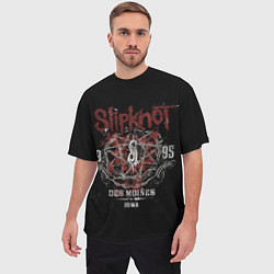 Футболка оверсайз мужская Slipknot 1995, цвет: 3D-принт — фото 2