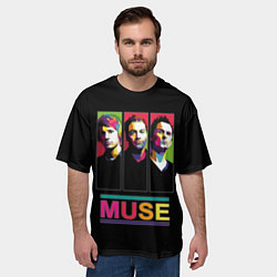 Футболка оверсайз мужская Muse pop-art, цвет: 3D-принт — фото 2