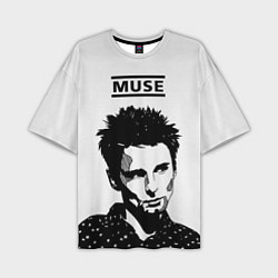 Футболка оверсайз мужская Muse british rock band, цвет: 3D-принт