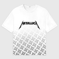 Футболка оверсайз мужская METALLICA, цвет: 3D-принт