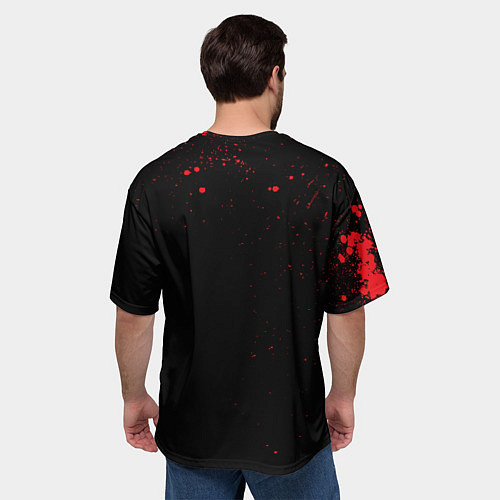 Мужская футболка оверсайз Louna / 3D-принт – фото 4