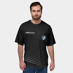 Футболка оверсайз мужская BMW, цвет: 3D-принт — фото 2